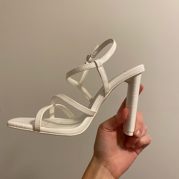 Zara Animal print high heeled strappy sandals - Picture 6 of 7